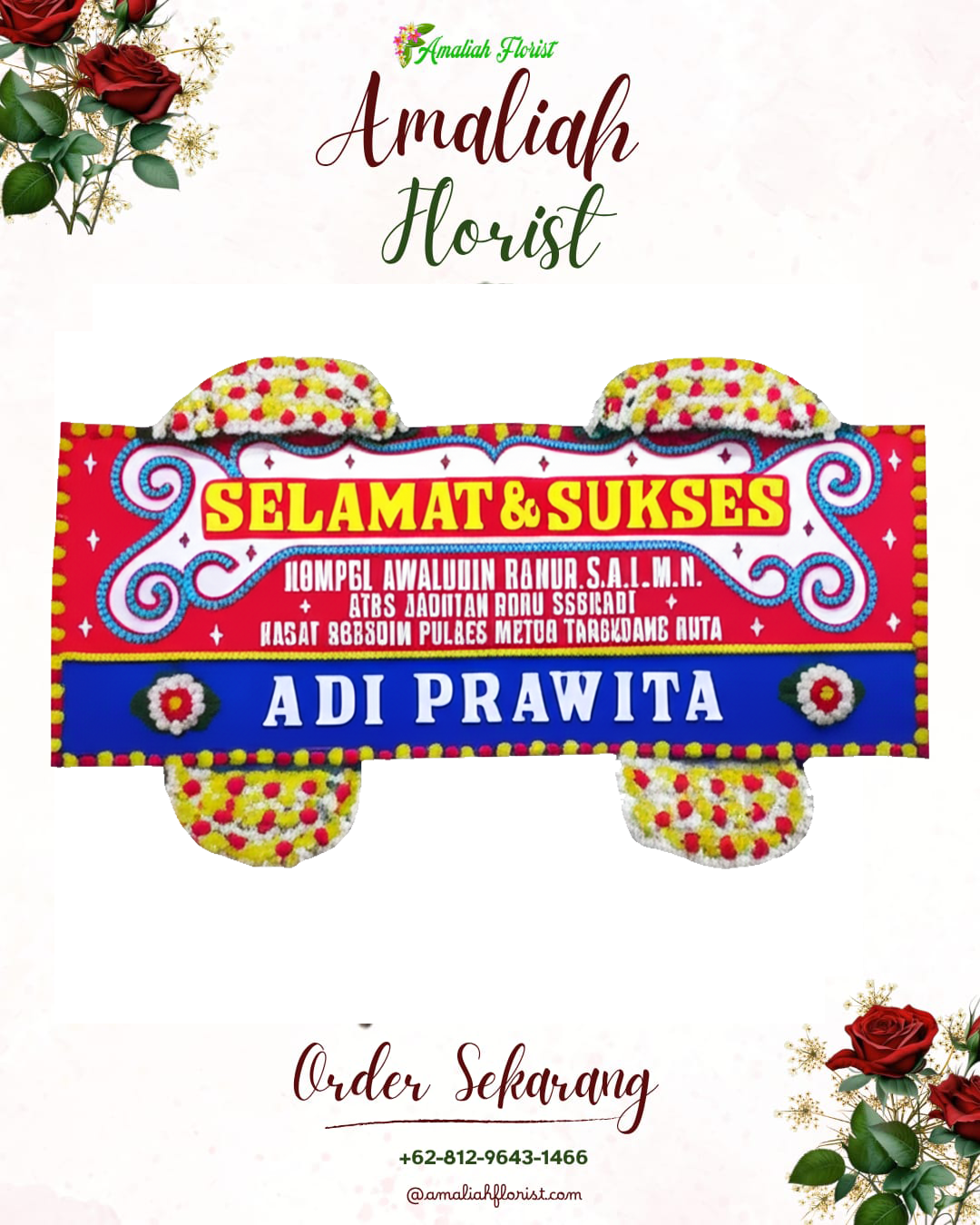 Papan Bunga Ucapan Selamat Pakisaji